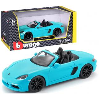 1/24 Burago Porsche 718 Boxster Electric Blue