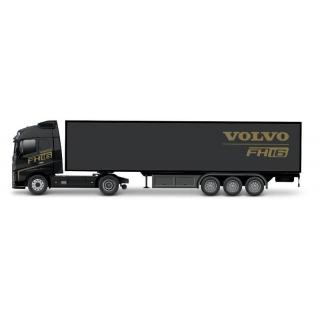 1/43 Burago Hauler with Trailer Volvo FH16 Total Black