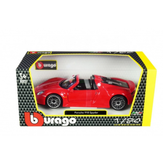 1/24 Burago Porsche 918 Spyder Red