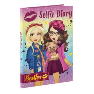 Creative Craft - Besties: Selfie Diary 21 x 15 cm (50 Sheets) & Magic Pen