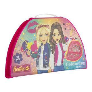 Creative Craft - Besties: Colouring Case half round - 51 pcs (44 x 38 cm)