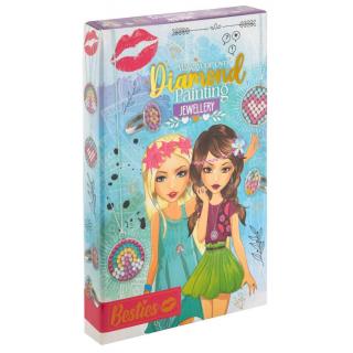 Creative Craft - Besties: Diamond Painting Jewellery Set - 4 pcs (26x17cm) 8 Colours