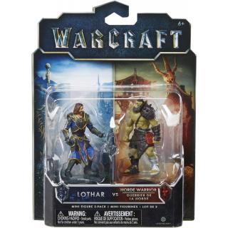 Warcraft The Movie - Mini Action Figures 2 Packs - Lothar Vs Horde Warrior