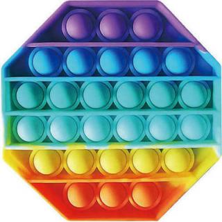 Πολύχρωμο Οκτάγωνο - Gim Silicone Pop It Bubble Toy