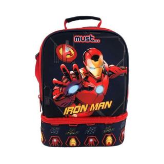 Must Τσαντάκι Φαγητού Ισοθερμικό 2 Θήκες Marvel Iron Man