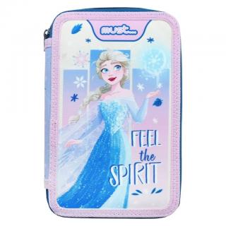 Must Σχολική Κασετίνα Τριπλή Γεμάτη Disney Frozen Feel The Spirit