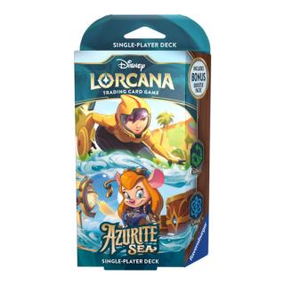 Disney Lorcana TCG Azurite Sea Starter Deck (Emerald & Sapphire) - English Edition