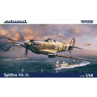 Eduard Plastic Kits: Spitfire Mk.Vc 1/48 Weekend edition in 1:48