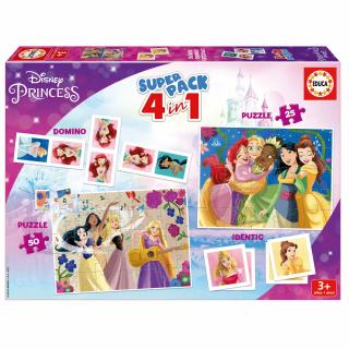 Educa Puzzle Super Pack 4in1 - Disney Princess