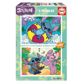 Educa Puzzle 2 x 100 τεμ. - Disney Stitch