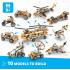 Inventor Motorized Double-Blade Helicopter with 10 bonus Models - Engino