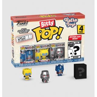 Funko Bitty POP! Figure 4-Pack Retro Toys Transformers (Optimus Prime, Bumblebee, Megatron) 2,5 cm