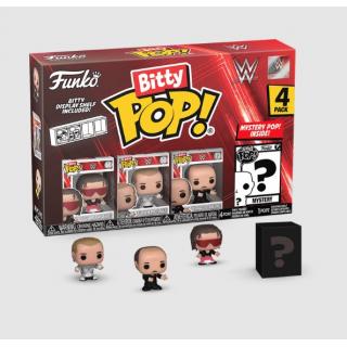 Funko Bitty Pop! WWE: Vinyl Figure 4-Pack Bret Hart, Shawn Michaels, Gene Okerlund & Mystery 2,5 cm