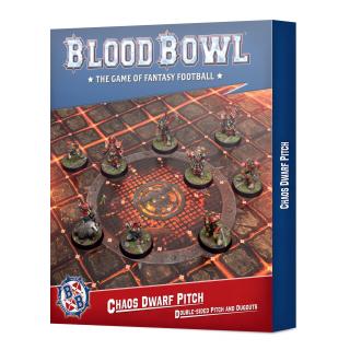 Chaos Dwarf Team Pitch & Dugouts - Blood Bowl