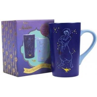 Half Moon Bay: Mug Latte Heat Changing Boxed (500ml) - Aladdin (Genie)