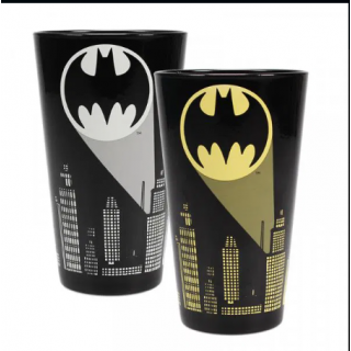 Glass Cold Change Boxed (450ml) - Batman (Bat-signal)