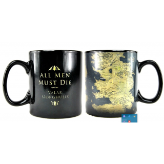 Half Moon Bay: Mug Heat Changing Boxed (400ml) - Game Of Thrones (Map)