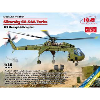 ICM: Sikorsky CH-54A Tarhe, US Heavy Helicopter (100% new molds) in 1:35