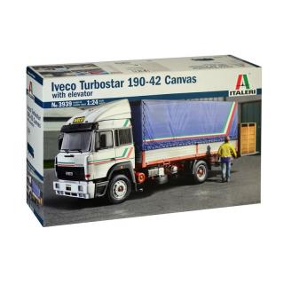 Italeri: 1:24 Trucks and Trailers - Iveco Turbostar 190-42 Canvas with Elevator