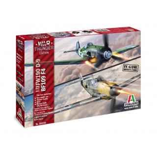 Italeri: 1:72 War Thunder Limited Edition BF109 F4 and FW 190 D9