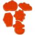 Legami Halloween Cookie Time! Cookie Cutters with Stamps (set of 5)