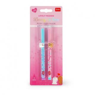 Legami Set των 2 Στυλό Gel Limited Edition Valentine - Lovely Friends