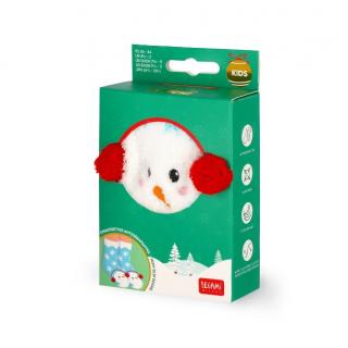 Legami Non-Slip Socks Christmas Edition - It's a Match! - Snowman (Kids One Size No 26-34)