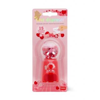 Legami Mini Eraser Dispenser - Love Dispenser - Μίνι Γόμες Καρδούλες