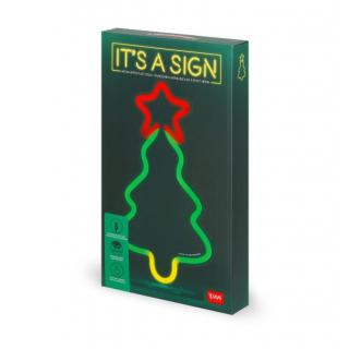 Legami Neon Effect Led Sign - It's a Sign - Xmas Tree