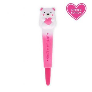 Legami Squishy Gel Pen - Squeezies Στυλό Gel 0.5Mm (Ροζ μελάνι) - Bear