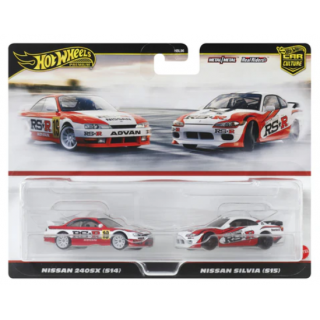 Hot Wheels Premium Σετ των 2 - Nissan 240SX (S14) & Nissan Silvia (S15)