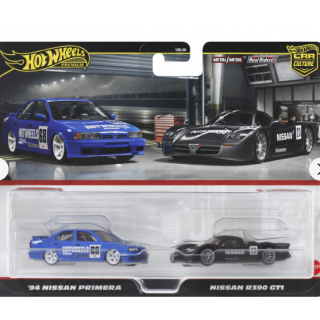 Hot Wheels Premium Σετ των 2 - '94 Nissan Primera & Nissan R390 GT1