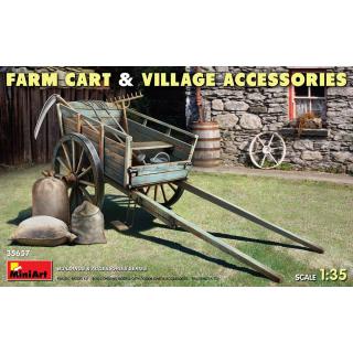 MiniArt: Farm Cart with Village Accessories in 1:35
