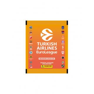 Panini Euroleague 2025 Sticker Booster ( Φακελάκι με 5 Αυτοκόλλητα)