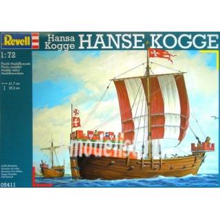 Revell: 05411 1:72 Hansa Kogge (Φθαρμένο Εξωτερικά Κουτί)