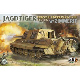 Takom: Jagdtiger Porsche Production Type Sd.Kfz.186 w/Zimmerit in 1:35