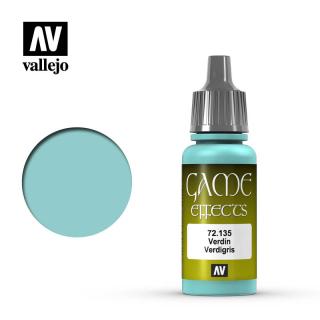 Game Color Acrylic Paint - Vallejo 17ml - Verdigris 72135