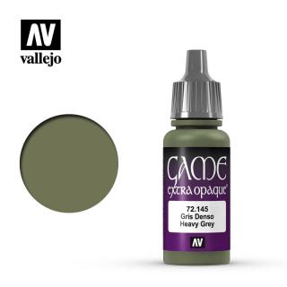 Game Color Acrylic Paint - Vallejo 17ml - Εxtra Opaque Heavy Grey 72145