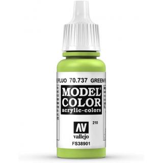 Model Color Acrylic Fluorescent Paint - Vallejo 17ml - Green Fluo 70737 - FS3890