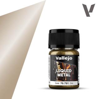 Model Color Metallic Paint In Alcohol Base - Vallejo 35ml - Metallic Gold 70791