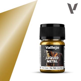 Model Color Metallic Paint In Alcohol Base - Vallejo 35ml - Metallic Rich Gold 7