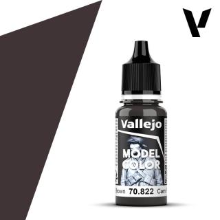 Model Color Acrylic Paint - Vallejo 17ml - German Camouflage Black Brown 70822 -