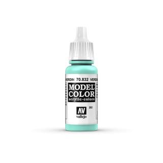 Model Color Acrylic Paint - Vallejo 17ml - Verdigris Glaze 70832