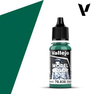 Model Color Acrylic Paint - Vallejo 17ml - Emerald 70838