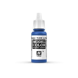 Model Color Acrylic Paint - Vallejo 17ml - Ultramarine 70839