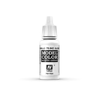 Model Color Acrylic Paint - Vallejo 17ml - Glossy White 70842