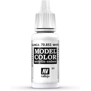 Model Color Acrylic Paint - Vallejo 17ml - White Glaze 70853