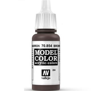 Model Color Acrylic Paint - Vallejo 17ml - Brown Glaze 70854