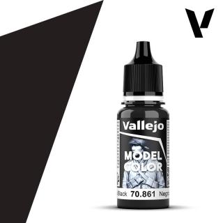 Model Color Acrylic Paint - Vallejo 17ml - Glossy Black 70861 FS17038