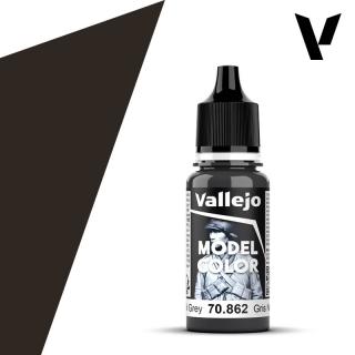 Model Color Acrylic Paint - Vallejo 17ml - Black Grey 70862 FS37031